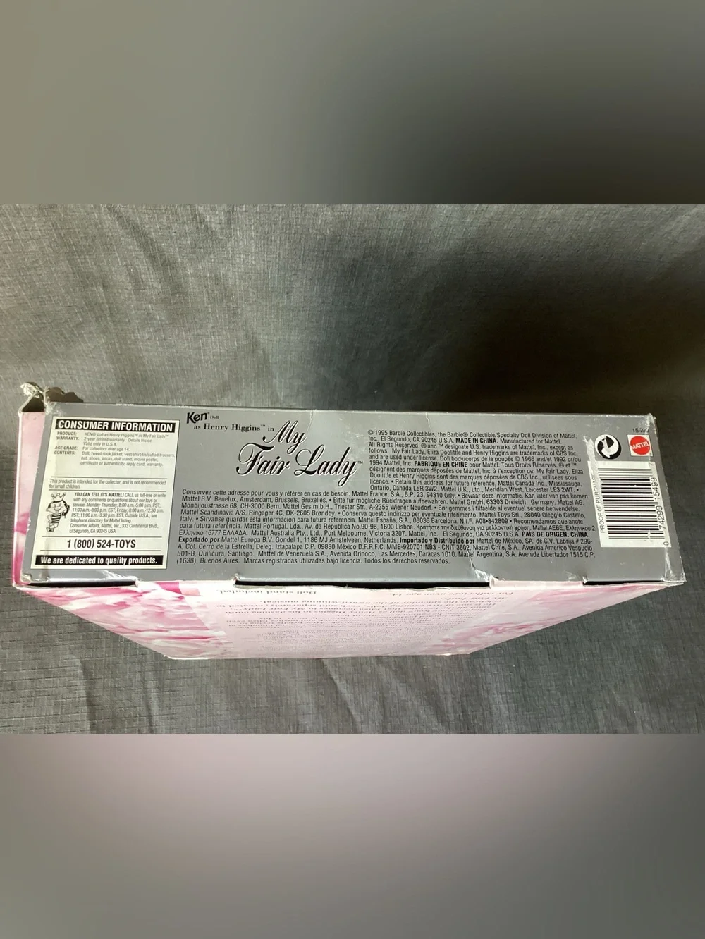 1995 Mattel Barbie Ken As Henry Higgins In My Fair Lady #15499